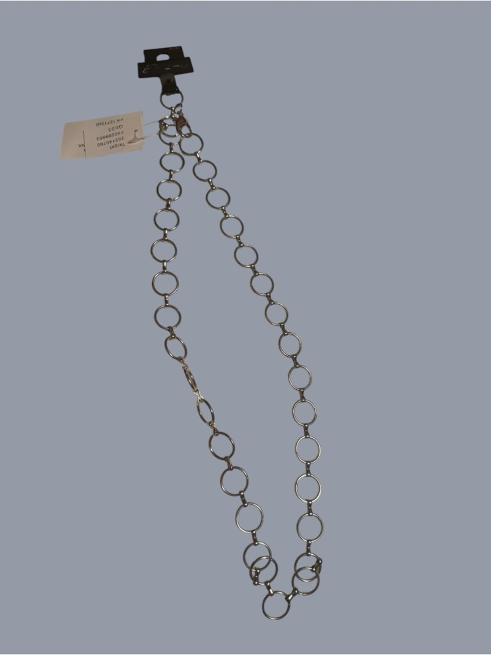 Silver Circle-Link Women's Belt